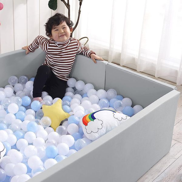 Foam Ball Pit Playground Baby Dry Pool con Playpen Interior Ocean Ball Portable Soft Children Regalos de cumpleaños para niños