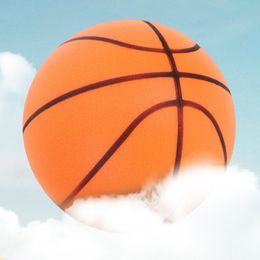 Basketball en mousse haute résilience muette dribble basketball léger pour diverses activités intérieures