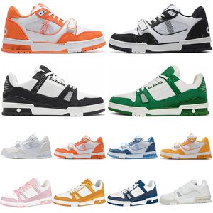 Lage sneakers Designer schoenen voor heren Dames Zwart Wit Groen Oranje Marineblauw Denim Leer Casual Walking Work Out Sneakers