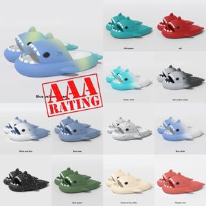 schuim lopers designer haai pantoffels sliders mannen vrouwen kinderen slides roze blauw grijs kussen slides sandalen zacht dik kussen slipper cloud slide indoor schoenen Eur 36-45