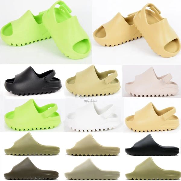 Mousse coureurs pantoufles sandales kidales glissent les tout-petits chaussures eva parent-child slipper bébé boy boy gril pure résine noire entraîne