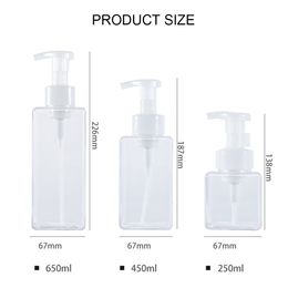 Dispensateur de savon en mousse pour lavabo de salle de bain, gel de douche, lotion de shampooing, nettoyant pour le visage, pompe à mousse, bouteille rechargeable