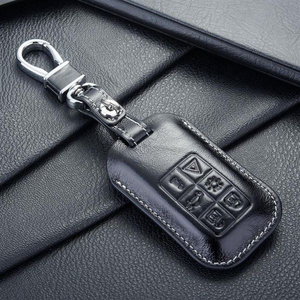 Funda de cuero FOB para llave de coche, funda para llave de volvo, llavero, cartera, bolsos, llavero, accesorios para volvo cars280k