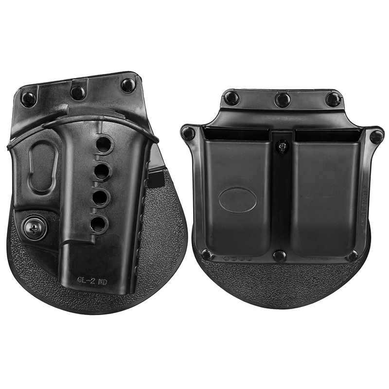 FOBUS Evolution Holster RH Paddle GL-2 ND for G 17/19/22/23/27/31/32/34/35 6900RP Double Mag Pouch G 9 40 HK 940