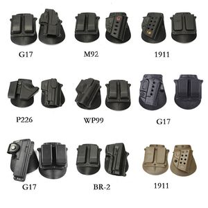 Accessoires tactiques série 1911 M92 P226 G17 USP chargeur en nylon droitier Paddle Holster Combo