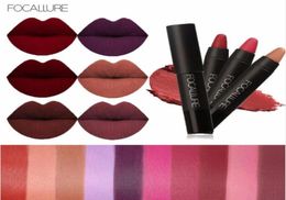 Focallure 19 Colors Matte Lipstick Lipstick ER Longlasting impermeable easytouse nude Cosmetics Cosmetic Lips5981434