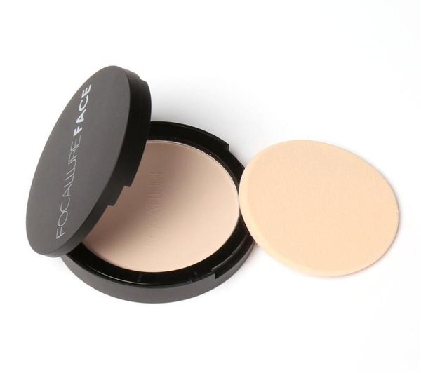 Focallière 3 couleurs Makeup Makeup Face Powder Foundation Blanc Shimmer Sight Highlight Pressed Powder Palette FA165919796