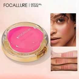 FOCALLURE Blush et surligneur Palette 7 couleurs longue durée léger Contour des joues maquillage du visage cosmétiques 240327