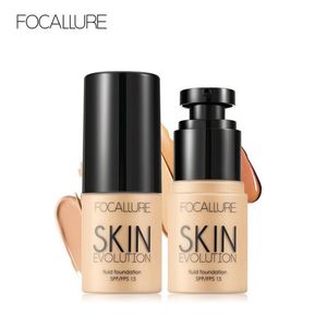 Focallure Merk Basis Gezicht Vloeibare Foundation Cream Full Coverage Concealer Oil-Control Makkelijk te dragen Soft Face Make-up Foundation