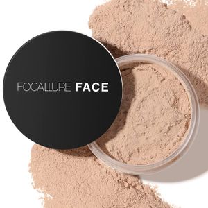 FOCALLURE Face Powder 9 colores Base de maquillaje mate resistente al agua Control de aceite Cosméticos profesionales para mujeres