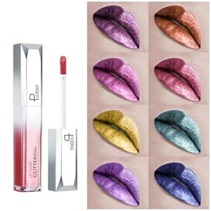 PUDAIER brillo de labios 18 colores tinte de labios pigmento cosmético brillo impermeable lápiz labial líquido de larga duración maquillaje desnudo