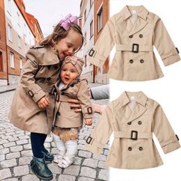 Focusnorm bébé manteau enfant enfant bébé filles hiver chaud trench vent manteau veste robe de soirée vêtements d'extérieur 2-6T mode enfants manteaux 201106