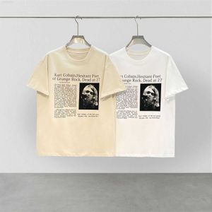 Fog Co – t-shirt à col rond pour hommes, ample, de marque Manson, éclairage de Police, niche de rue, bande Nirvana, ample, tendance pour hommes, été