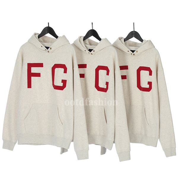 FOG Compound Line ESS Heavy High Street Tide Suéter con capucha Acolchado Otoño e Invierno Chaqueta para parejas Modelos para hombres y mujeres Jerséis