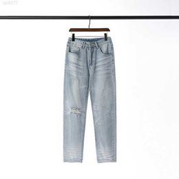 Fog Double Thread Essentials 21fw Nieuw Heavy Industry Gewassen Oud Beschadigd Casual Denim Pants3esq