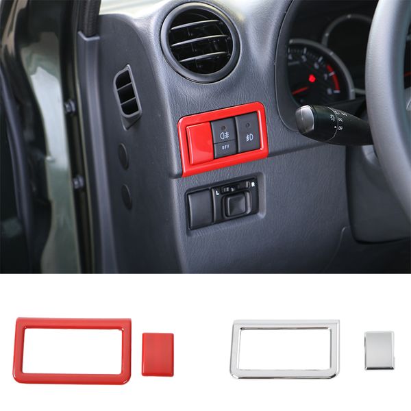 Decoración del interruptor de la lámpara de niebla Cubierta de decoración de ABS para Suzuki Jimny 2007-2017 Accesorios para interiores del automóvil