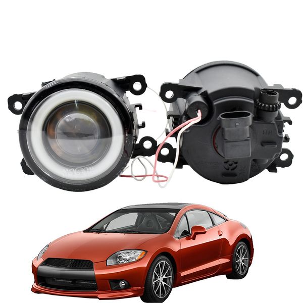 Phare antibrouillard 2 pièces/lot LED de pare-chocs avant de voiture avec lentille pour Mitsubishi Eclipse 2006 2007 2008 2009 2010 2011 2012 lampes halogènes