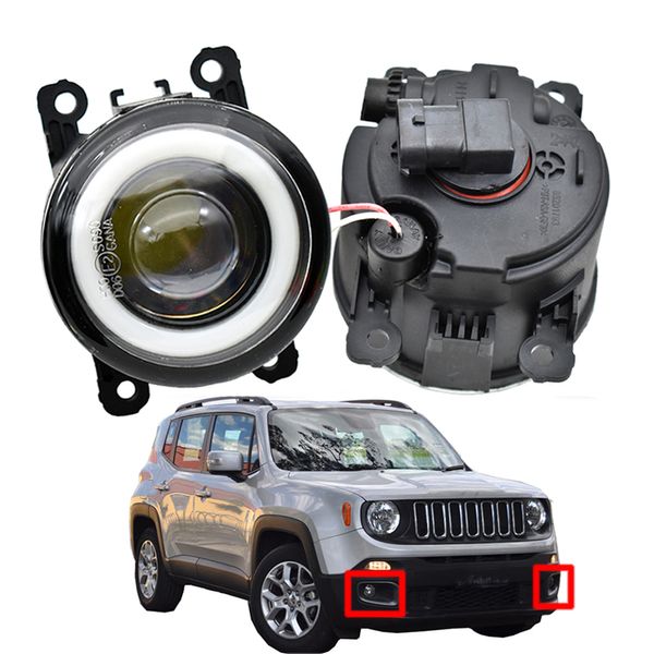 Feu antibrouillard pour Jeep Renegade BU 2015 – 2018, 2 x accessoires de voiture, phares LED DRL de haute qualité