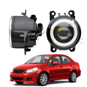 Mistlamp voor Suzuki SX4 Saloon GY 2007-2009 LED DRL Auto Accessoires Koplampen Styling Lens Angel Eye Hoge kwaliteit