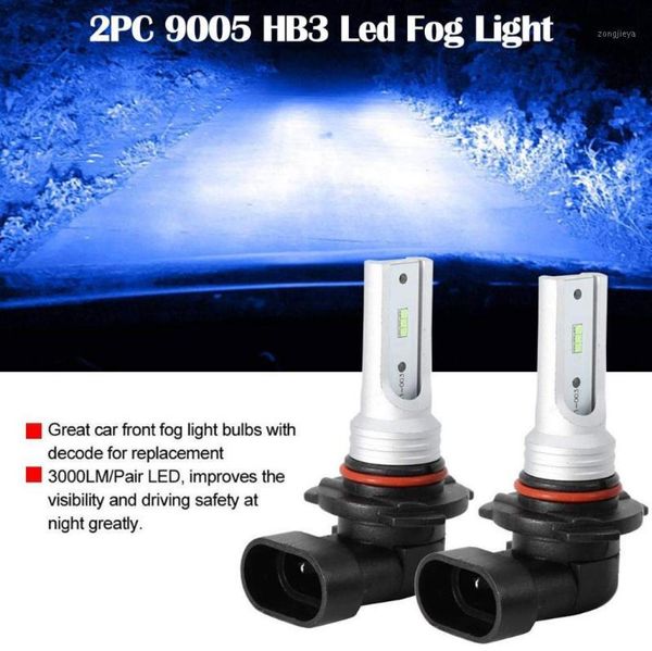 Feux antibrouillard 2 pièces ampoules de voiture LED 9005 HB3 ampoule haute puissance CSPY11 bleu froid 8000K lampe de conduite g412647521