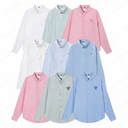 Chemises décontractées pour hommes chemise femme chemise de créateur chemise bouton rose pour hommes amis vêtements mode tee-shirt polos été classique coeur à manches longues