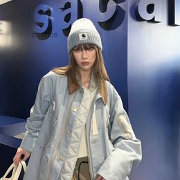 Fog Sacai 2023 CO BRANDED BRANDED AUTOM / WIter Runway Style Patchwork Jacket Unisexe Top Trend 5H4G