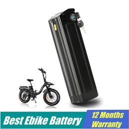 Ebike batterij 48V 21Ah Silverfish Lithium Ion Batterij 48V 15AH 18AH 20AH 25AH 52V Batterijen Zilver vis Li-ion Bodemafvoer e-fietbatterij