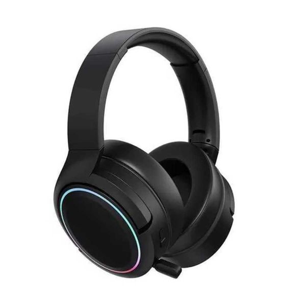 Auriculares plegables con Bluetooth de 2,4G, opciones de auriculares para juegos, películas, música, teléfonos móviles, auriculares dinámicos RGB para juegos con micrófono