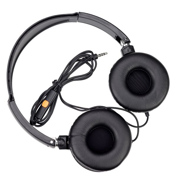 Auriculares plegables con cable Jack de 3,5mm, auriculares estéreo sobre la oreja con micrófono para MP3, teléfono móvil, PC, niños