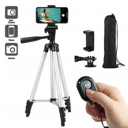 Trípode extensible para cámara de viaje, soporte para palo selfie para teléfono, trípode ligero de aleación de aluminio de altura ajustable para DSLR, transmisión en vivo, videocámara, binoculares DV