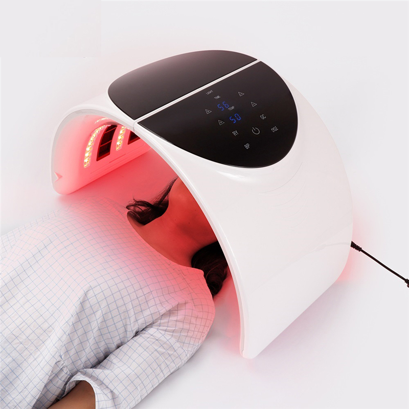 Opvouwbaar 7 kleuren PDT gezichtsmasker Gezichtslamp Machine Fotontherapie LED-licht Huidverjonging Anti-rimpel Huidverzorging Schoonheid Mas