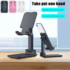 Opvouwbare legering metalen telefoonhouder beugel Mobiele verstelbare flexibele bureauband Compatibel voor smartphone iPhone Samsung Tablet PC MQ20