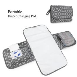 Matelas à langer pliable pour bébé imperméable à l'eau né matelas à langer Portable pour tout-petits Table à langer Durable couche-culotte humide pour bébé Shee 240129