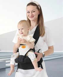Tabouret de taille pliable pour bébé avec sac de rangement kangourou épaule Swaddle Sling infantile enfant Wrap sac à dos ergonomique Hipseat 231230
