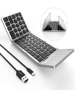 Clavier Bluetooth pliable clavier Bluetooth filaire USB double mode avec pavé tactile rechargeable pour tablette AndroidiOSWindows Sm4038848