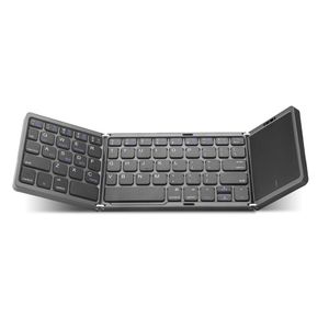 Clavier Bluetooth pliable rechargeable Portable Mini clavier sans fil USB avec souris TouchPad pour la tablette Android PC 3 Synchronisation de l'appareil