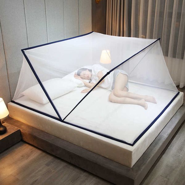 Moustiquaire sans fond pliable Portable Anti-moustique fenêtre tente lit pliant auvent sur la moustiquaire bébé lit