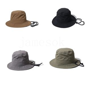Pliable seau chapeau unisexe extérieur chapeau de soleil randonnée escalade chasse plage pêche réglable hommes tirer chaîne casquette DE519