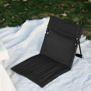 Chaise de camping pliable jardin parc simple chaise paresseuse pliante coussin de coussin de coussin de pique-nique chaise de plage de plage