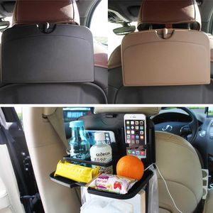 Porte-boissons arrière de siège de voiture pliable Porte-gobelets en ABS Table à manger pliante pour voyage