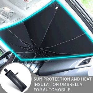 Opvouwbare auto zonschaduwbeschermer parasol voorruit zonnescherm anti-uv warmte isolatie bedekt voor windschermbeveiliging accessoires