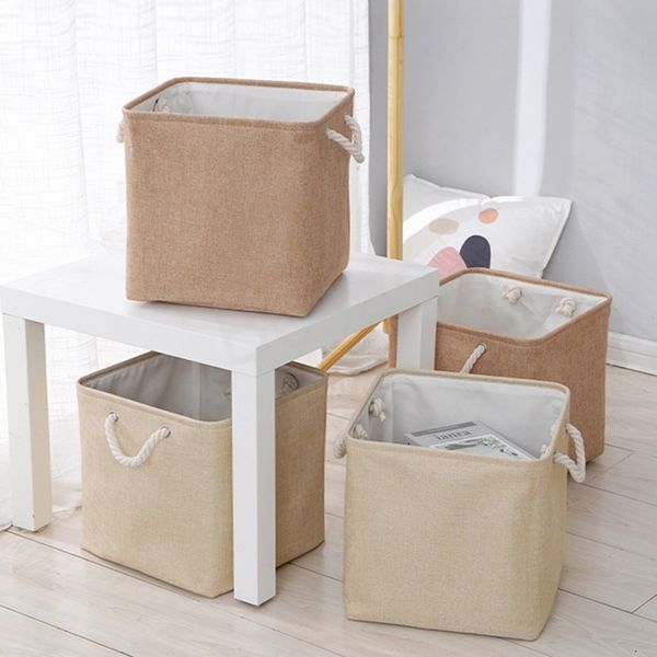 Cestas de almacenamiento de ropa sucia plegables, cesta de almacenamiento de libros de juguetes para niños, cesta de almacenamiento portátil para baño, dormitorio, ropa, suministros ordenados BH6207 WLY