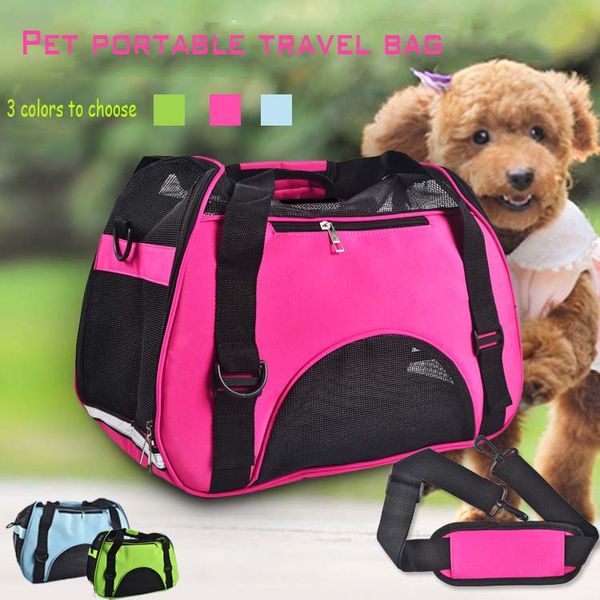 Chien pliable sacs transporteur pour petit chiot extérieur respirant Portable voyage Pet chats moyens