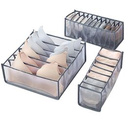 Opvouwbare lade Slaapkamer Closet Organizer voor Sokken Ondergoed Organomador Opbergdoos BRA Divider Rangement Boxes FHL459-WLL