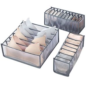 Pliable Tiroir Chambre Placard Organisateur pour Chaussettes Sous-Vêtements Organizador Boîte De Rangement Soutien-Gorge Diviseur Rangement Boîtes FHL459-WLL