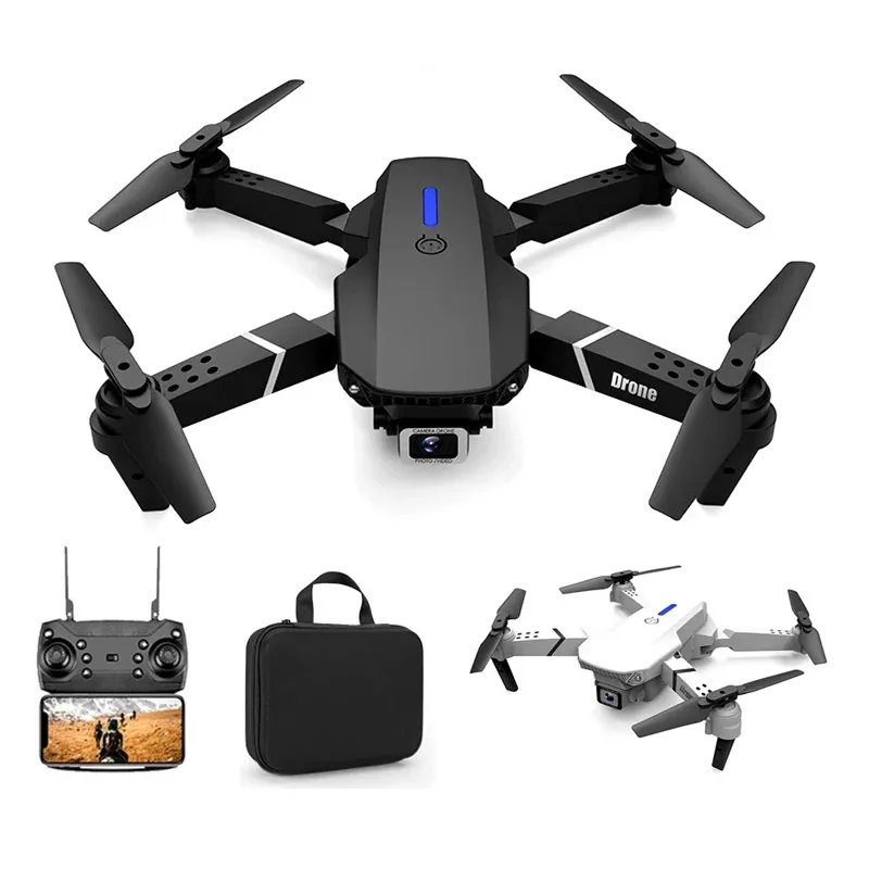 Opvouwbare E88 Pro E525 Drones met 4K-camera WiFi-afstandsbediening Draagbaar 360 ° rollend 2.4G FPV Headless-modus Quadrocopter UAV