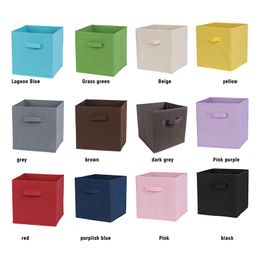 Cubes de rangement en tissu pliable Drawer Organisateur de stockage non tissé pour placard et rangement des jouets, boîte de rangement de bibliothèque de vêtements