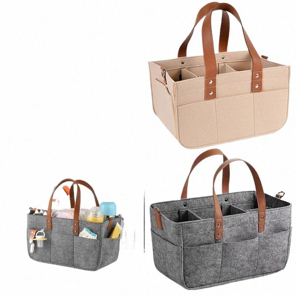 sac de rangement en feutre pliable bébé couches caddy organisateur de voiture sac de voyage panier de pépinière