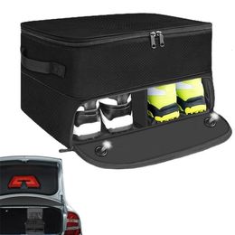 Bolsa de almacenamiento de golf plegable, organizador de golf de tela Oxford para coche, tela Oxford portátil, accesorios de golf, caja de soporte para toallas de bola 240306