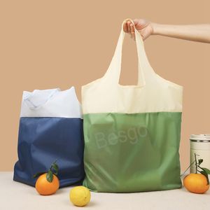 Sac à main pliable Sac à provisions portable Fruits Légumes Sac d'épicerie Sacs de rangement haute capacité Sac à main réutilisable Organisateurs à domicile BH6225 TYJ